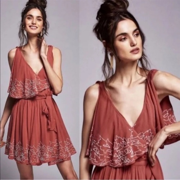 Free People Sylvia Beaded Wrap Dress - Picture 16 of 16